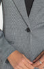 Fitted blazer black white mini check by Liverpool