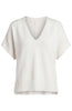 V neck dolman sleeve top cream by Liverpool