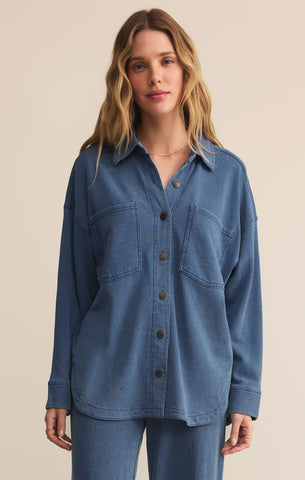 All day knit denim jacket vintage indigo by Z Supply