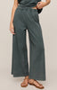Scout jersey crop flare pant emerald cove by Z Supply