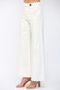 Contrast top stitching detail waisted flare pant