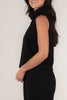 Butter modal cowl neck sleeveless top black by P. Cill
