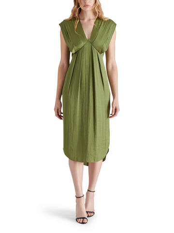 Clarissa Dress in Burnt Olive by Steve Madden