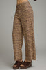 Zebra print wide leg pants by Entro