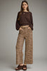 Zebra print wide leg pants by Entro