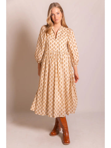 Cotton billowy sleeve dress by Before You