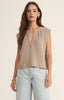 Cliffside vneck airy top iced coffee by Z Supply