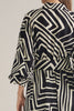 Black white geo print maxi by Entro