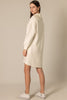 Modal quarter zip dress ivory by P. Cill