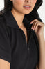 Half Zip Popover Top black by Liverpool
