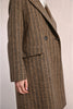 Brown black herringbone coat by Molly Bracken