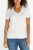Short sleeve v neck French cream by Liverpool