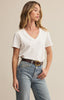 Weekdays vneck tee white by Z Supply