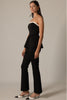 Peplum strapless top black by P. Cill