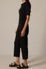 Zip front jumpsuit black by P. Cill