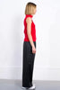 Sleeveless turtleneck sweater red by Molly Bracken