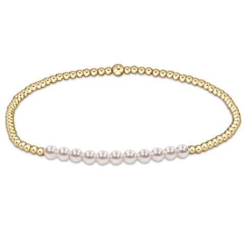 Gold bliss pearl 3mm bracelet by Enewton