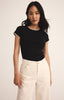 Cassis rib tee black by Z Supply