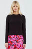 Long sleeve crew neck sweater black by Molly Bracken