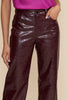 Cleo faux leather pant wine by Lucy Paris
