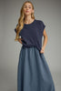 Navy sweater and gingham dress set by Entro