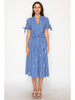 Azure lace shirt midi dress by Meet Me in Santorini