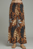 Strapless floral top and pant set brown by Entro