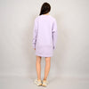 Alphie soft knit long sleeve crewneck mini dress in lavender by RD Style