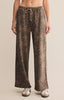 Hunter leopard knit pant desert tan by Z Supply
