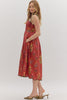 Wine floral sundress by Entro