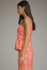 Camel and pink plaid top by Entro