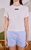 Olive beaded baby tee by English Factory
