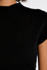 High neck cap sleeve sweater black by Molly Bracken