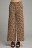 Zebra print wide leg pants by Entro