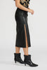 Cade faux leather skirt black by Lucy Paris