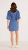 Peyton denim mini dress by Mink Pink