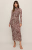 Sevilla zebra mesh midi dress by Z Supply