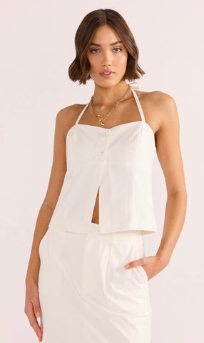 Imogen drill bustier top by Mink Pink