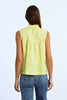 Sleeveless Bright Yellow Button Down by Molly Bracken