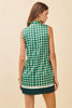 Retro print tie neck mini dress by TCEC