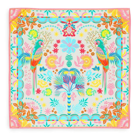 Babouchka blanc mini scarf by Two's Company
