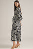 Black white geo print maxi by Entro
