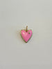 Small Enamel Heart with CZ by Knotty Bling