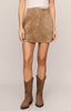 Perri suede mini skirt light sand by Z Supply