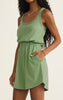 Keegan mini dress lawn green by Z Supply