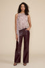 Cleo faux leather pant wine by Lucy Paris