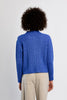 Blue cable knit sweater by Molly Bracken￼