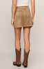 Perri suede mini skirt light sand by Z Supply