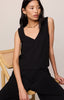 Sloane v neck top true black by Z Supply