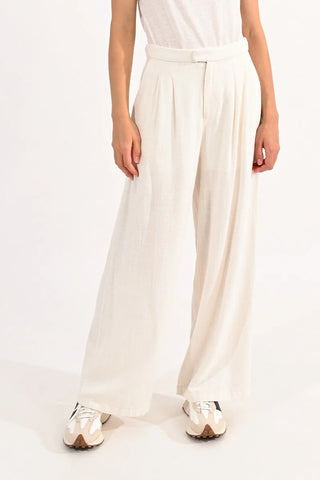 Ivory Linen pant by Molly Bracken